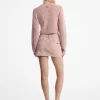 Garment-Dyed Denim Mini Skirt
