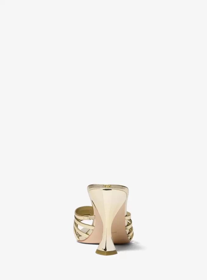 Haisley Metallic Leather Sandal