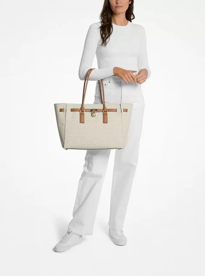 Hamilton Moderne Large Signature Logo Tote Bag