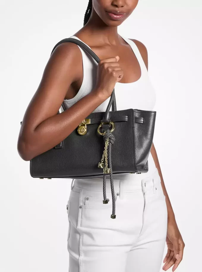 Hamilton Moderne Small Leather Satchel