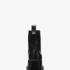 Houston Leather Block Heel Ankle Boot