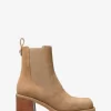 Houston Suede Block Heel Ankle Boot