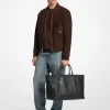 Hudson Pebbled Leather Tote Bag