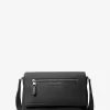 Hudson Small Pebbled Leather Messenger Bag