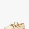 Indy Flex Crackled Metallic Leather Ballet Flat