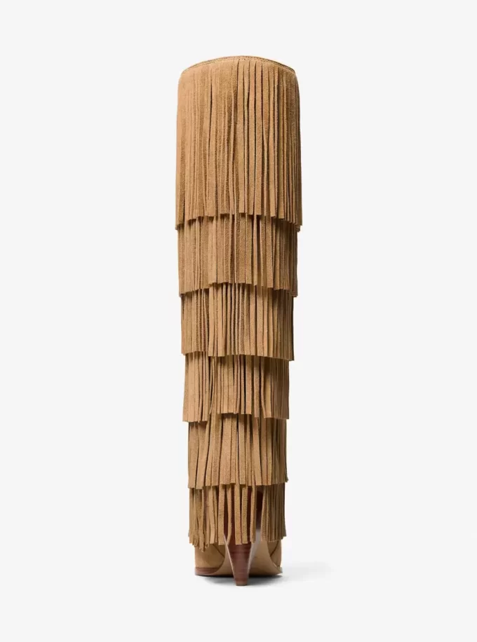 Jayla Fringed Suede Tall Boot