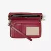 Jet Set Large Metallic Signature Logo Stripe Smartphone Wallet