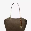 Jet Set Large Signature Logo Shoulder Bag