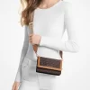 Jet Set Small Logo Print Woven Smartphone Crossbody Bag