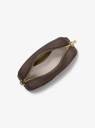 Jet Set Small Nubuck Camera Crossbody Bag