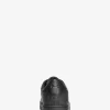 Keating Logo and Leather Sneaker