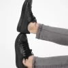 Keating Logo and Leather Sneaker