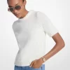 Knit Short-Sleeve Sweater