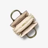 Laila Extra-Small Color-Block Pebbled Leather Crossbody Bag