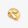 Large Precious Metal-Plated Brass Bubble Cuff