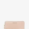 Leather Continental Wristlet