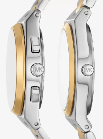 Mini Empire Pavé Gold-Tone Bangle Watch