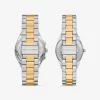 Mini Empire Pavé Gold-Tone Bangle Watch