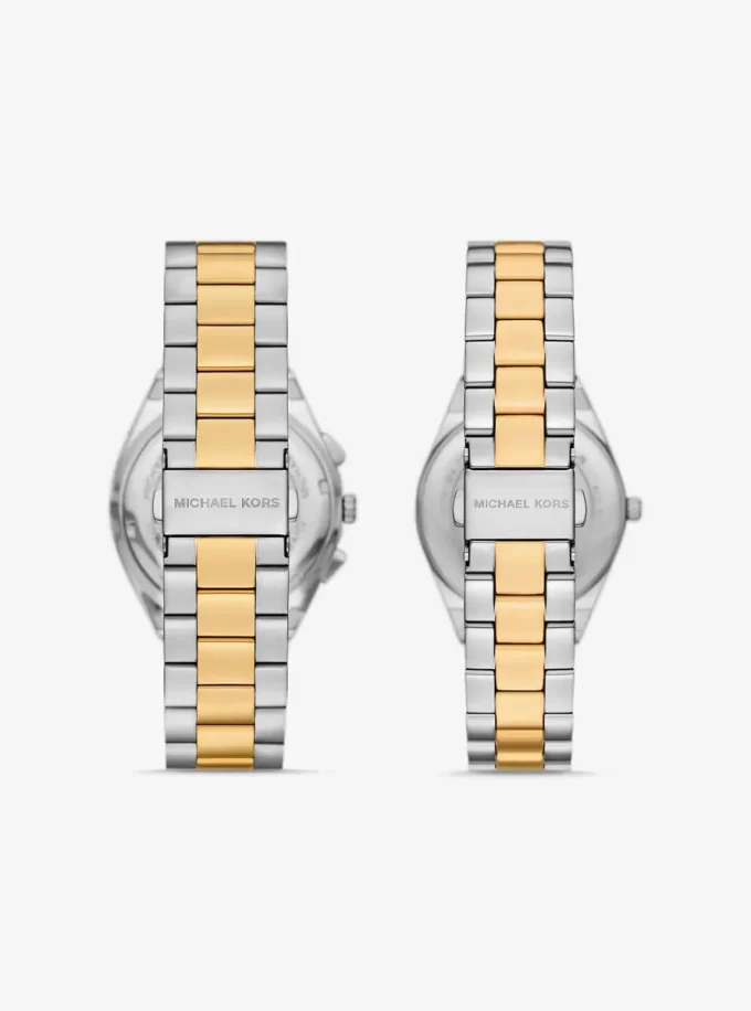 Mini Empire Pavé Gold-Tone Bangle Watch