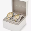 Mini Empire Pavé Gold-Tone Bangle Watch