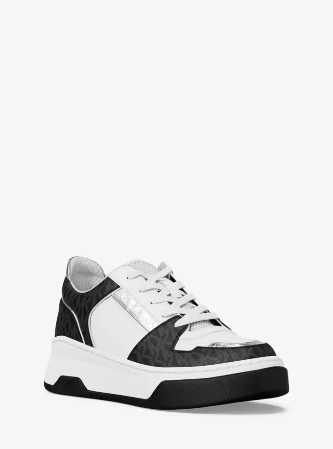 Lexi Mixed-Media Sneaker