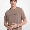 Logo Embossed Cotton Jersey T-Shirt