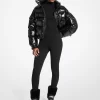 Logo Embossed Jacquard Ski Stirrup Leggings
