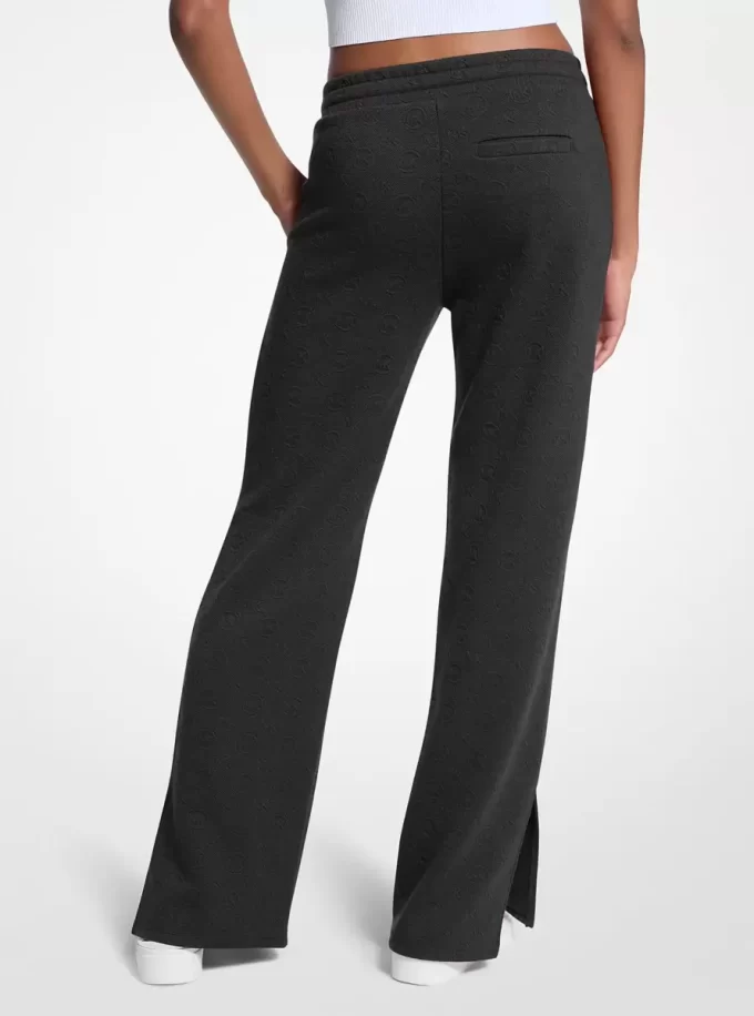 Logo Jacquard Knit Pants