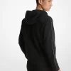 Logo Tape Cotton Blend Zip-Up Hoodie