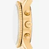 Mini Bryant Pavé Gold-Tone Watch