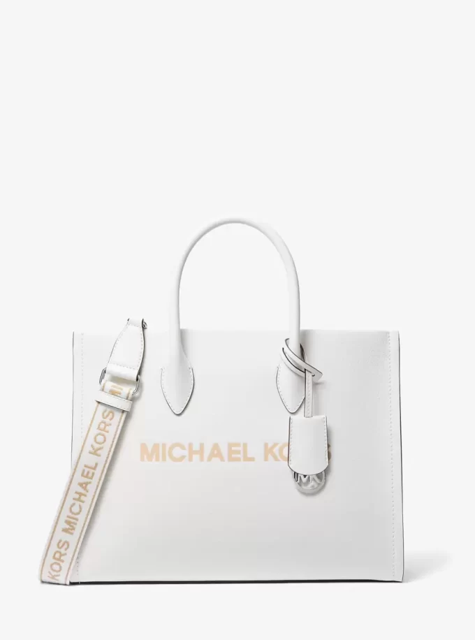Mirella Medium Pebbled Leather Tote Bag