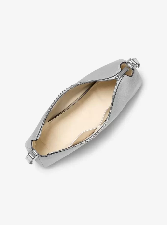 Nolita Medium Metallic Pebbled Leather Shoulder Bag
