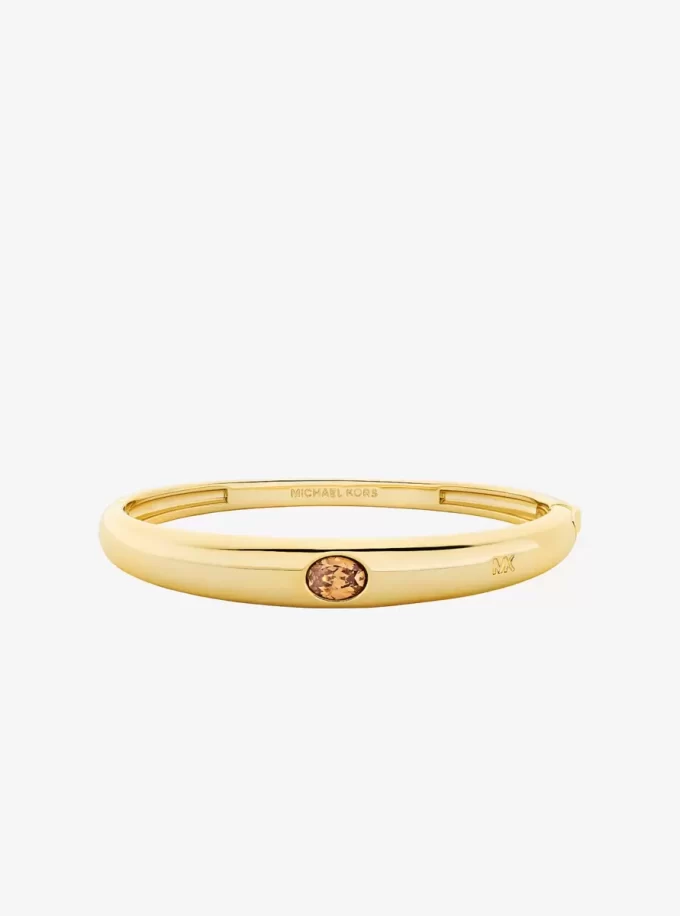Oval Stone Bangle