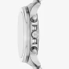 Oversized Sage Silver-Tone Watch