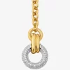 Pavé Interlocking Pendant Necklace