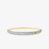 Pavé Two-Tone Dome Bangle