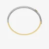 Pavé Two-Tone Dome Bangle