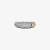 Pavé Two-Tone Dome Ring