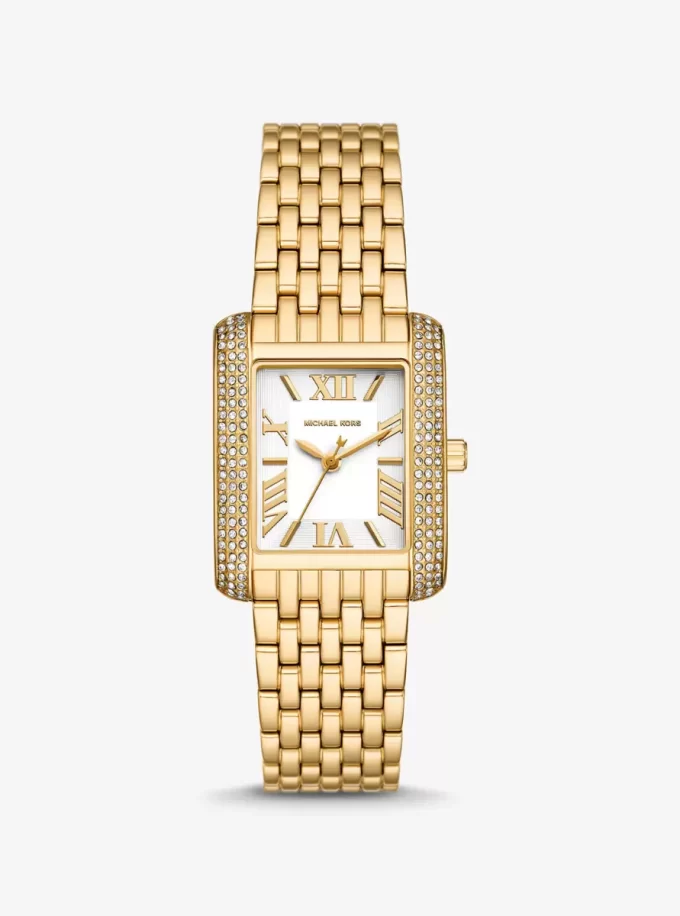 Petite Emery Pavé Gold-Tone Watch Petite Emery Pavé Gold-Tone Watch