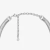 Precious Metal-Plated Brass Snake Chain Necklace