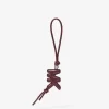 Puffy Logo Leather Bag Charm