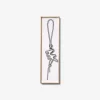 Puffy Logo Metallic Leather Bag Charm