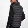 Quilted Nylon and Knit Jacket