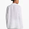 Ramie Collared Tunic Top