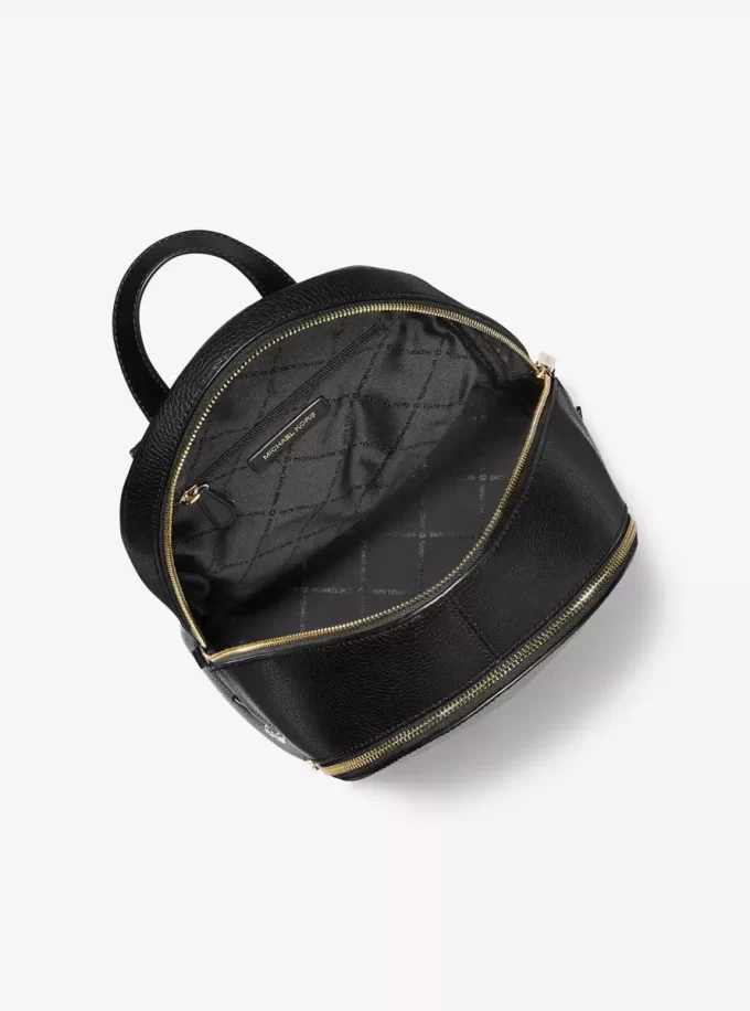 Rhea Medium Pebbled Leather Backpack Rhea Medium Pebbled Leather Backpack