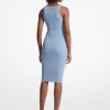 Ribbed Stretch Knit Midi Tank Dress