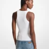 Ribbed Stretch Knit Tank Top