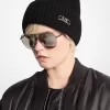 Ribbed Stretch Wool Beanie Hat