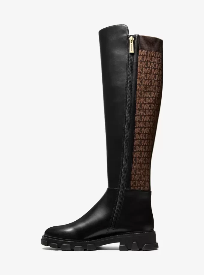 Ridley Logo Stretch Knit Boot