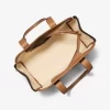 Romee Large Signature Logo and Leather Tote Bag Romee Large Signature Logo and Leather Tote Bag